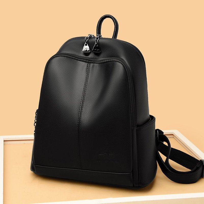 New Korean Soft pu Leather Lar - đánh giá và giá Leather Backpack Vintage
