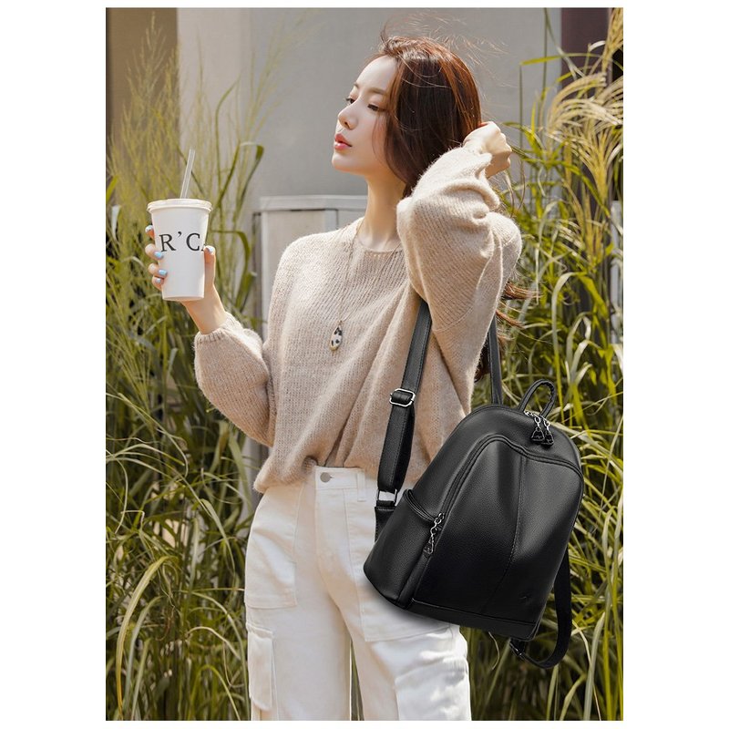 New Korean Soft pu Leather Lar - đánh giá và giá Leather Backpack Vintage